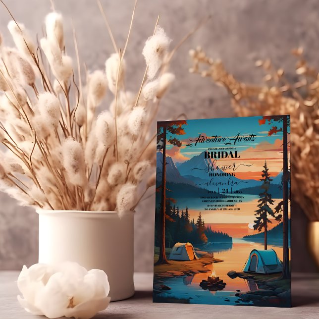 Retro Camping Möhippa Inbjudningar (Skapare uppladdad)