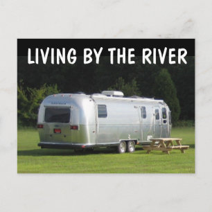 RETRO CAMPINGBIL ROLIGT LIV VID FLoden POSTKORT Vykort