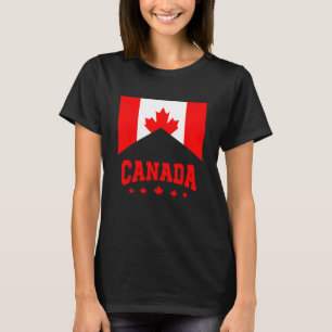 Retro Canada Flagga Canadian Flagga Canadian Roots T Shirt