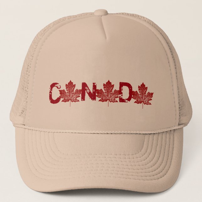 Retro Canada Souvenir Cap Kanada Maple Löv Caps Keps (Framsida)