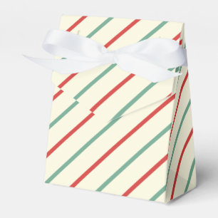 Retro Candy cane jul Rand Red Grönt Presentaskar
