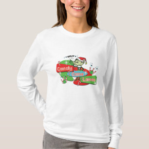 Retro Candy cane Lanes Bowling Elf T Shirt
