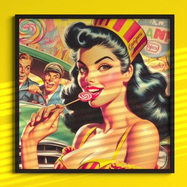 Retro Candy Girl Poster (Skapare uppladdad)