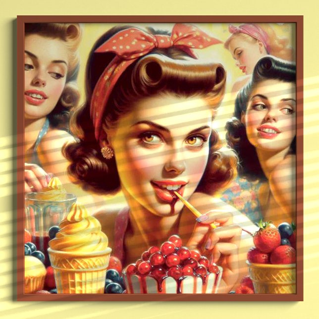 Retro Candy Girls Poster (Skapare uppladdad)