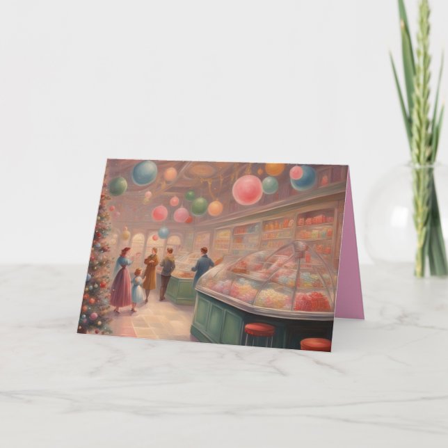 Retro Candy Sore during the  Christmas holidays Kort (Framsida)