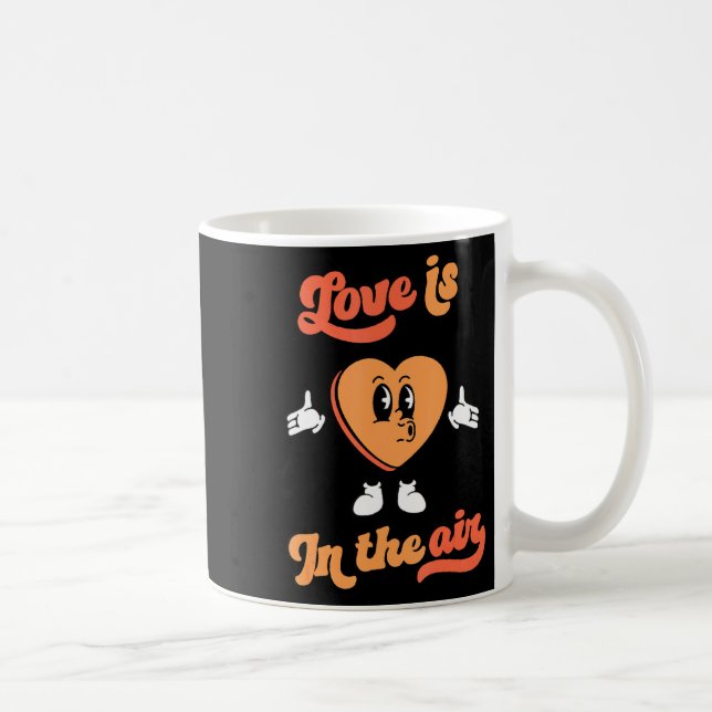 Retro Candy Valentines Day Heart Hipe Music Lov  Kaffemugg (Höger)