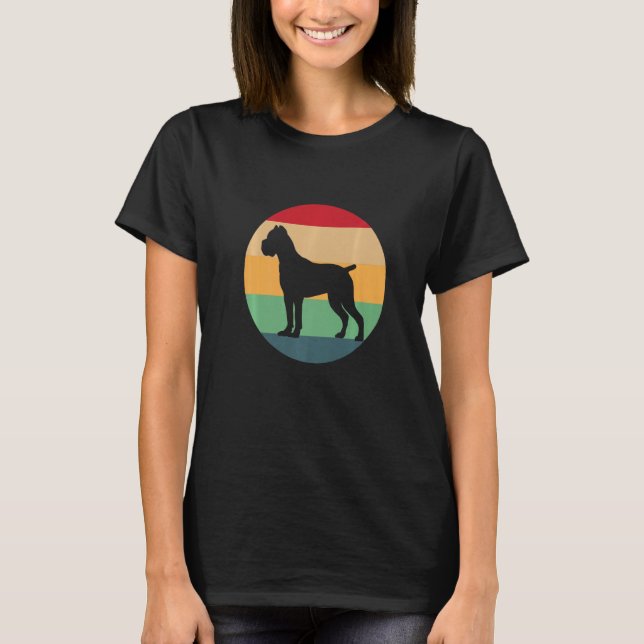 Retro Cane Corso Dog Italian Mastiff Premium T Shirt (Framsida)