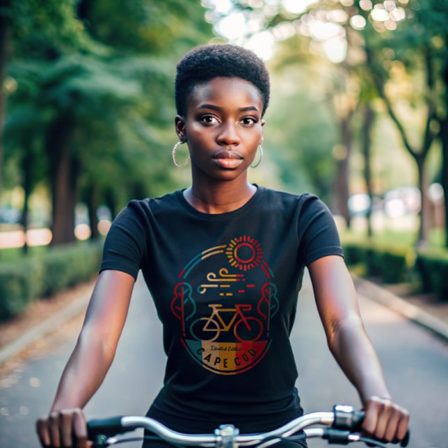 Retro Cape Cod Bike Trail T Shirt (Skapare uppladdad)