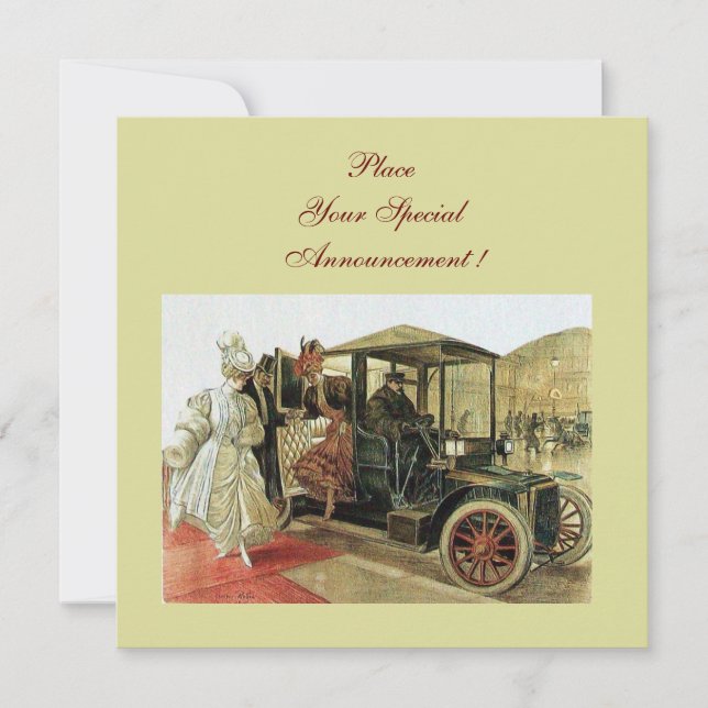 RETRO CAR, AUTORATION 2,red gult Meddelande (Framsida)