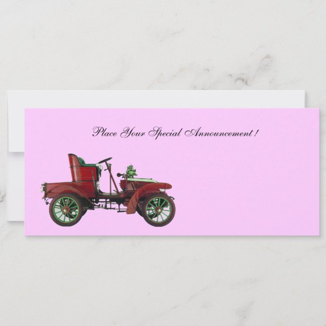 RETRO CAR, AUTOTORATION, rosa (Framsida)
