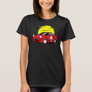 Retro Car Sunset Classic Vintage Novelty Manar Kvi T Shirt