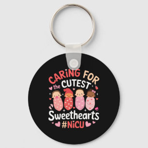 Retro Caring for the Cutest Sweethearts Nicu Valen Nyckelring