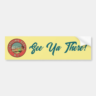 Retro Carolina Beach Roundel Bildekal