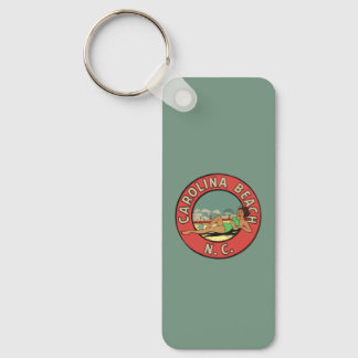 Retro Carolina Beach Roundel Nyckelring