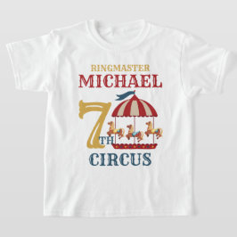 Retro Carousel Circus Carnival Birthday Shirt T