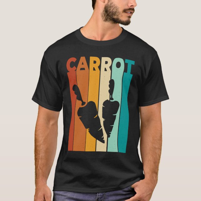 Retro Carrot T Shirt (Framsida)