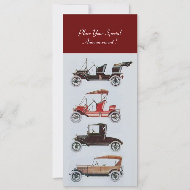 RETRO CARS 2, AUTORATION, blått Meddelande (Framsida)