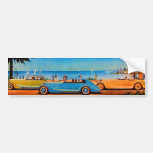 RETRO CARS - Automatisk reparation av fordon Bildekal
