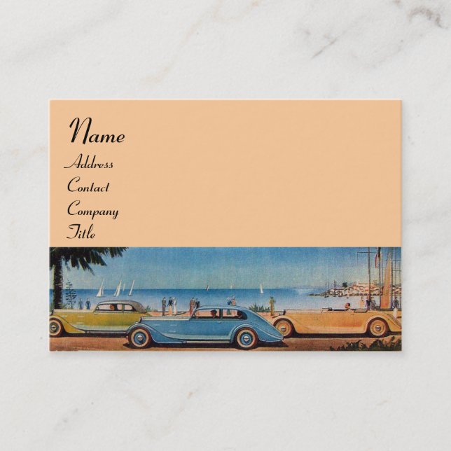 RETRO CARS - Automatisk reparation av fordon Visitkort (Framsida)