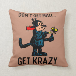 Retro Cartoon Katt Kuddinkastare Kudde