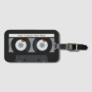 Retro Casette Tape anpassningsbar Bagagebricka