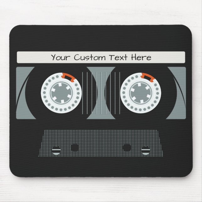 Retro Casette Tape anpassningsbar Musmatta (Framsidan)