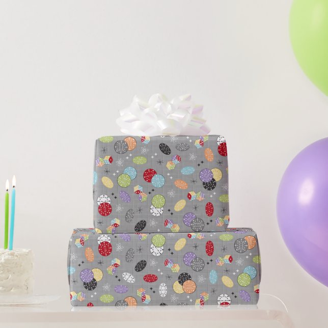 Retro Casino Dice Presentpapper (Festgåvor)