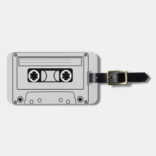 Retro cassette-band grunge-musik bagagebricka