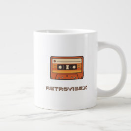Retro Cassette Mugg - RETROVIBEX Vintage Coffee Ko Jumbo Mugg