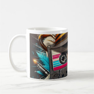 Retro Cassette Mugg - Vintage Music Design