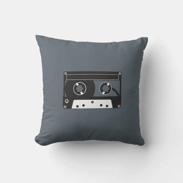 Retro Cassette Music Pillow Kudde (Framsida)