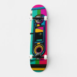 Retro Cassette popart stil Mini Skateboard Bräda 18,5 Cm