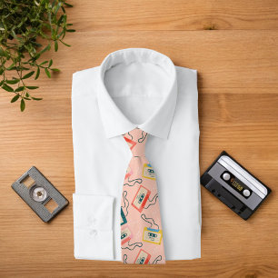 Retro Cassette Tape Kärlek Sång Slips