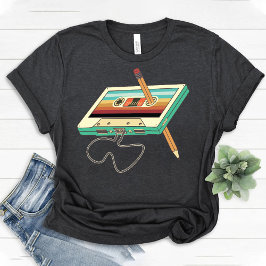 Retro Cassette Tape Party 80s 90-tal-blandband T Shirt