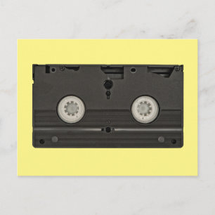 Retro Cassette VHS-bandfoto Vykort