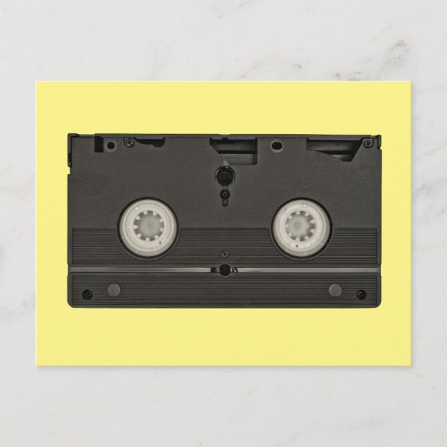 Retro Cassette VHS-bandfoto Vykort (Framsida)