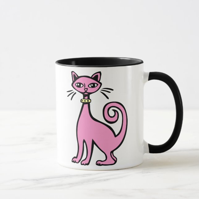 Retro Cat - Anpassad Mugg (Höger)