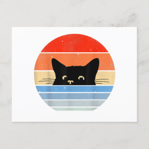 Retro Cat, Cat Lover, Cat Owner, Cute Cat Cat Helg Vykort