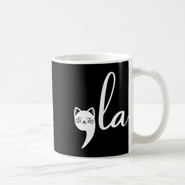 Retro Cat Comma La Kamala Harris för president 200 Kaffemugg (Höger)