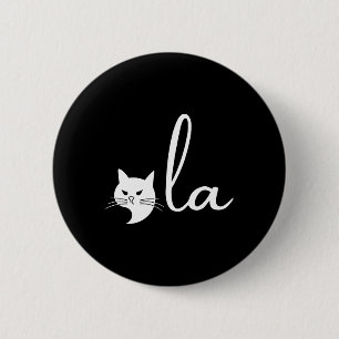 Retro Cat Comma La Kamala Harris för president 200 Knapp