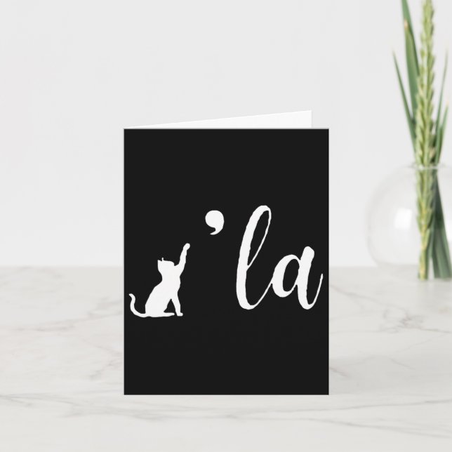 Retro Cat Comma La Kamala Harris för president 200 Kort (Framsida)