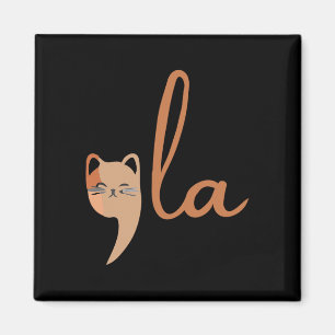 Retro Cat Comma La Kamala Harris för president 200 Magnet
