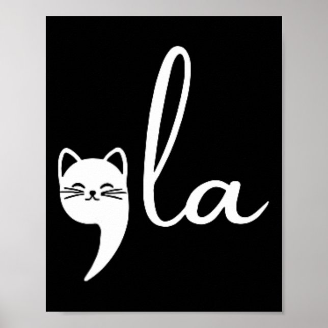 Retro Cat Comma La Kamala Harris för president 200 Poster (Framsidan)