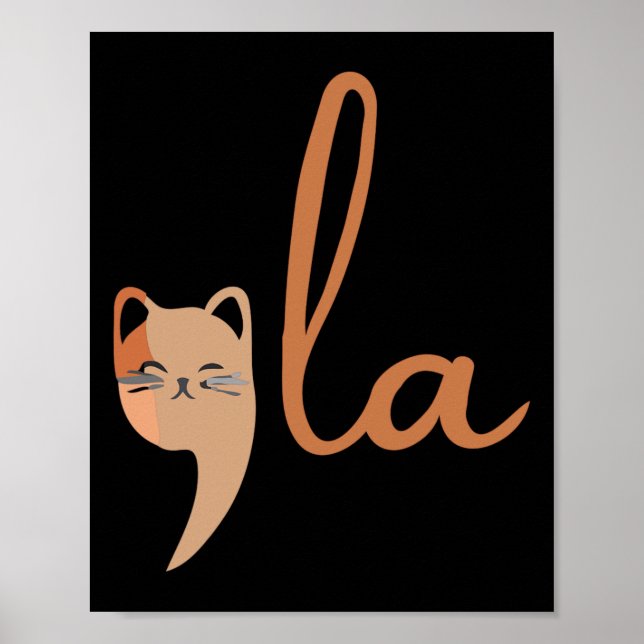 Retro Cat Comma La Kamala Harris för president 200 Poster (Framsidan)