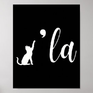 Retro Cat Comma La Kamala Harris för president 200 Poster