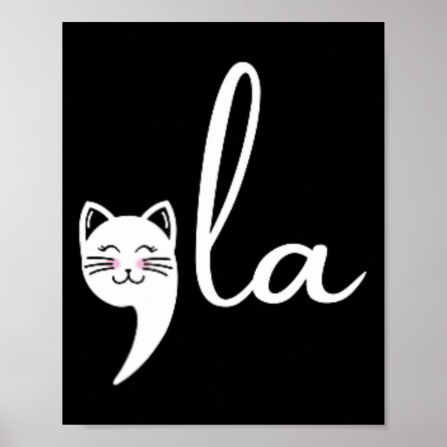 Retro Cat Comma La Kamala Harris för president 200 Poster (Framsidan)