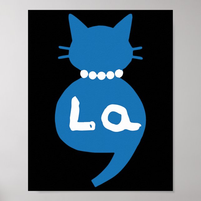 Retro Cat Cute Shoes Comma La Kamala Harris 2024 1 Poster (Framsidan)