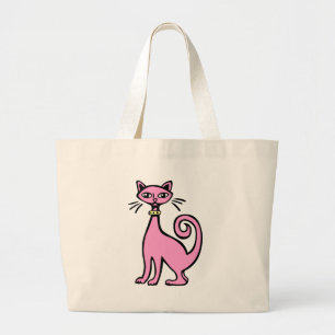 Retro Cat Jumbo Tygkasse
