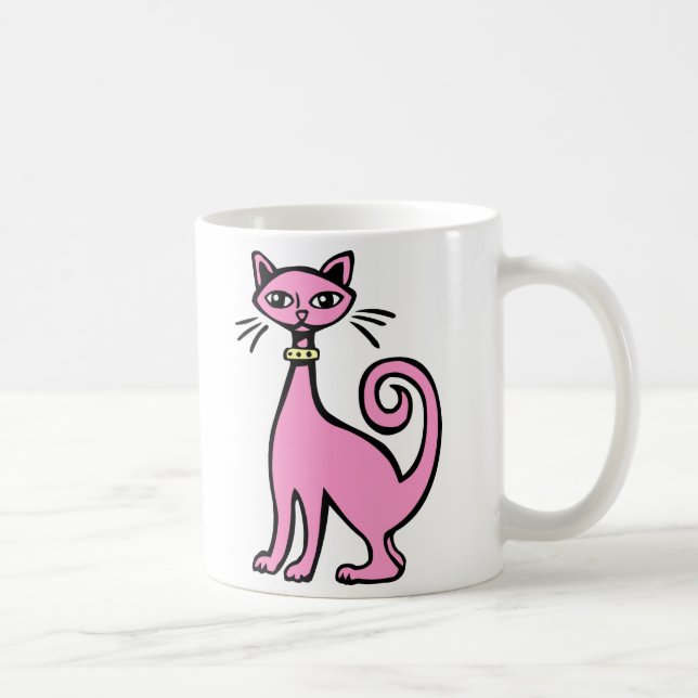 Retro Cat Kaffemugg (Höger)
