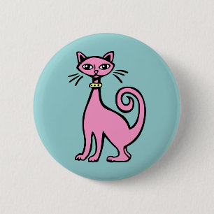 Retro Cat Knapp